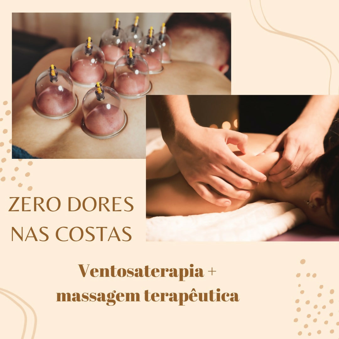 Massagem Terapêutica + Ventosaterapia