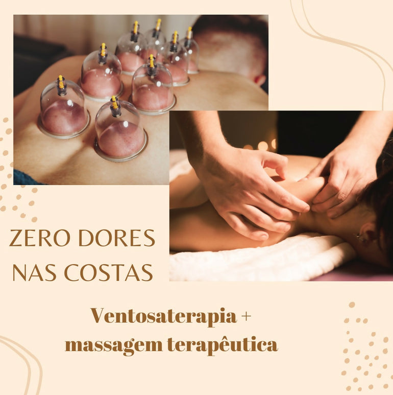 Massagem Terapêutica + Ventosaterapia