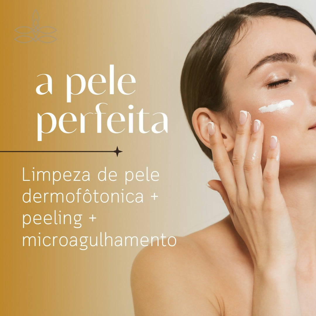 Limpeza de Pele Dermofotônica + Peeling + Microagulhamento